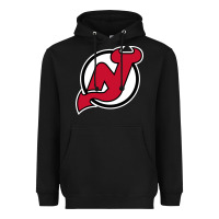 Black the NJ devils Heavyweight Hoodie - linhVisuals