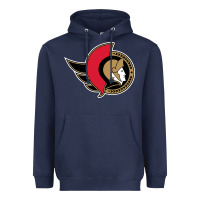 Navy the senators Heavyweight Hoodie - linhVisuals
