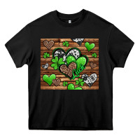 Black St. Patrick's Day hearts Heavy Core Tee - Jasminsmagicworld