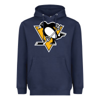 Navy the  penguins Heavyweight Hoodie - linhVisuals