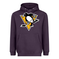 Plum the  penguins Heavyweight Hoodie - linhVisuals