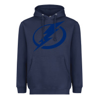 Navy the lightning Heavyweight Hoodie - linhVisuals