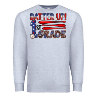 Heather Grey batter up 1st grade Premium Sweatshirt - JahusDesignShop