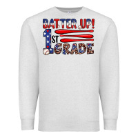 Oatmeal Heather batter up 1st grade Premium Sweatshirt - JahusDesignShop