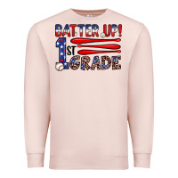 Pale Pink batter up 1st grade Premium Sweatshirt - JahusDesignShop