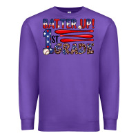 Purple batter up 1st grade Premium Sweatshirt - JahusDesignShop