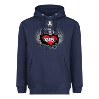Navy the school of rock new vector Heavyweight Hoodie - linhVisuals