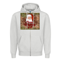 Dove Grey santa merry christmas y'all Zipper Hoodie - AdoDesignShop