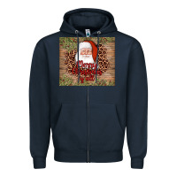 Navy santa merry christmas y'all Zipper Hoodie - AdoDesignShop