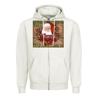 Oatmeal Heather santa merry christmas y'all Zipper Hoodie - AdoDesignShop