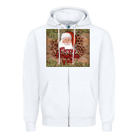 White santa merry christmas y'all Zipper Hoodie - AdoDesignShop