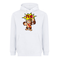 White donkey kong Heavyweight Hoodie - linhVisuals
