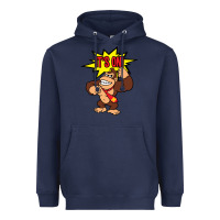 Navy donkey kong Heavyweight Hoodie - linhVisuals
