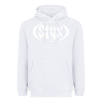 White styx Heavyweight Hoodie - linhVisuals