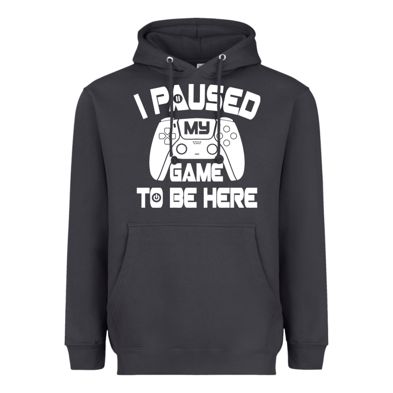 I Paused My Game To Be Here Heavyweight Hoodie by linhVisuals | Teevron