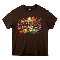 Chocolate Brown cinco de mayo caregiver Heavy Core Tee - CowGirlArtShop