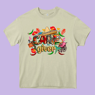 Cinco De Mayo Caregiver Heavy Core Tee Designed By Cowgirlartshop