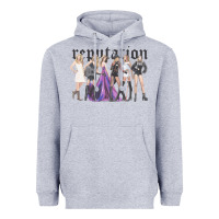 Heather Grey reputation  okka Heavyweight Hoodie - linhVisuals