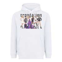 White reputation  okka Heavyweight Hoodie - linhVisuals