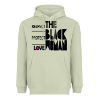 Matcha respect protect love the black woman Heavyweight Hoodie - linhVisuals