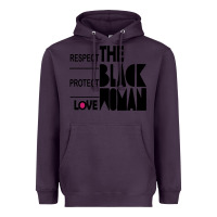 Plum respect protect love the black woman Heavyweight Hoodie - linhVisuals
