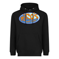 Black richo surf shop Heavyweight Hoodie - linhVisuals