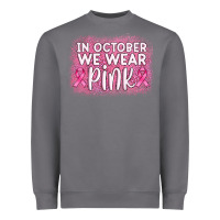 Storm in october we wear pink leopard glitter Heavyweight Sweatshirt - AdoDesignShop