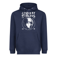 Navy lindsey stirling white Heavyweight Hoodie - linhVisuals