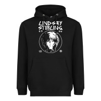 Black lindsey stirling white Heavyweight Hoodie - linhVisuals