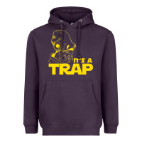 Plum it's a trap Heavyweight Hoodie - linhVisuals