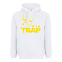 White it's a trap Heavyweight Hoodie - linhVisuals