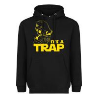 Black it's a trap Heavyweight Hoodie - linhVisuals