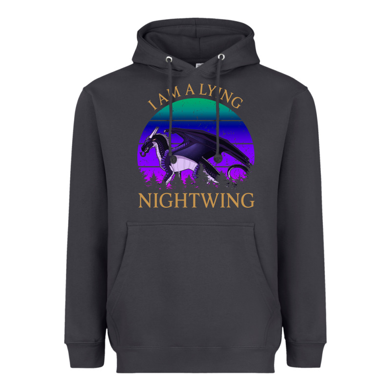 Wings Of Fire I Am A Lying Nightwing Vintage Heavyweight Hoodie by linhVisuals | Teevron