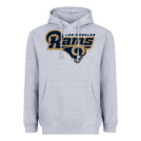 Heather Grey rams Heavyweight Hoodie - linhVisuals