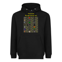 Black runescape game Heavyweight Hoodie - linhVisuals