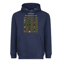 Navy runescape game Heavyweight Hoodie - linhVisuals