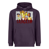 Plum sadgasm Heavyweight Hoodie - linhVisuals