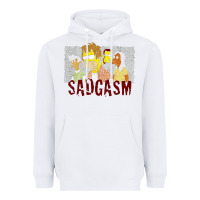 White sadgasm Heavyweight Hoodie - linhVisuals