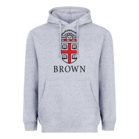 Heather Grey brown university Heavyweight Hoodie - linhVisuals