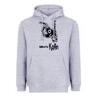 Heather Grey k o r n classic Heavyweight Hoodie - linhVisuals