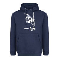 Navy k o r n classic Heavyweight Hoodie - linhVisuals