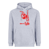 Heather Grey k o r n classic Heavyweight Hoodie - linhVisuals