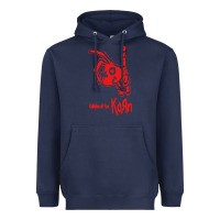 Navy k o r n classic Heavyweight Hoodie - linhVisuals