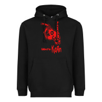 Black k o r n classic Heavyweight Hoodie - linhVisuals