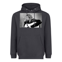 Smoke kurt smoking Heavyweight Hoodie - linhVisuals