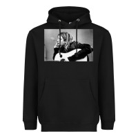 Black kurt smoking Heavyweight Hoodie - linhVisuals