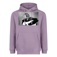 Lavender kurt smoking Heavyweight Hoodie - linhVisuals