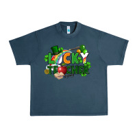 Midnight Navy lucky teacher St. Patricks Day Urban Heavy Tee - FaDigitalArtStudio