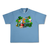 Pebble Blue lucky teacher St. Patricks Day Urban Heavy Tee - FaDigitalArtStudio