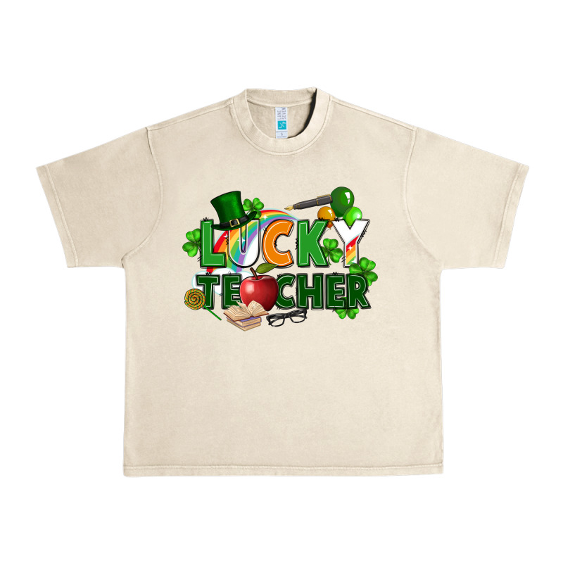 Lucky Teacher St. Patricks Day Urban Heavy Tee by FaDigitalArtStudio | Teevron